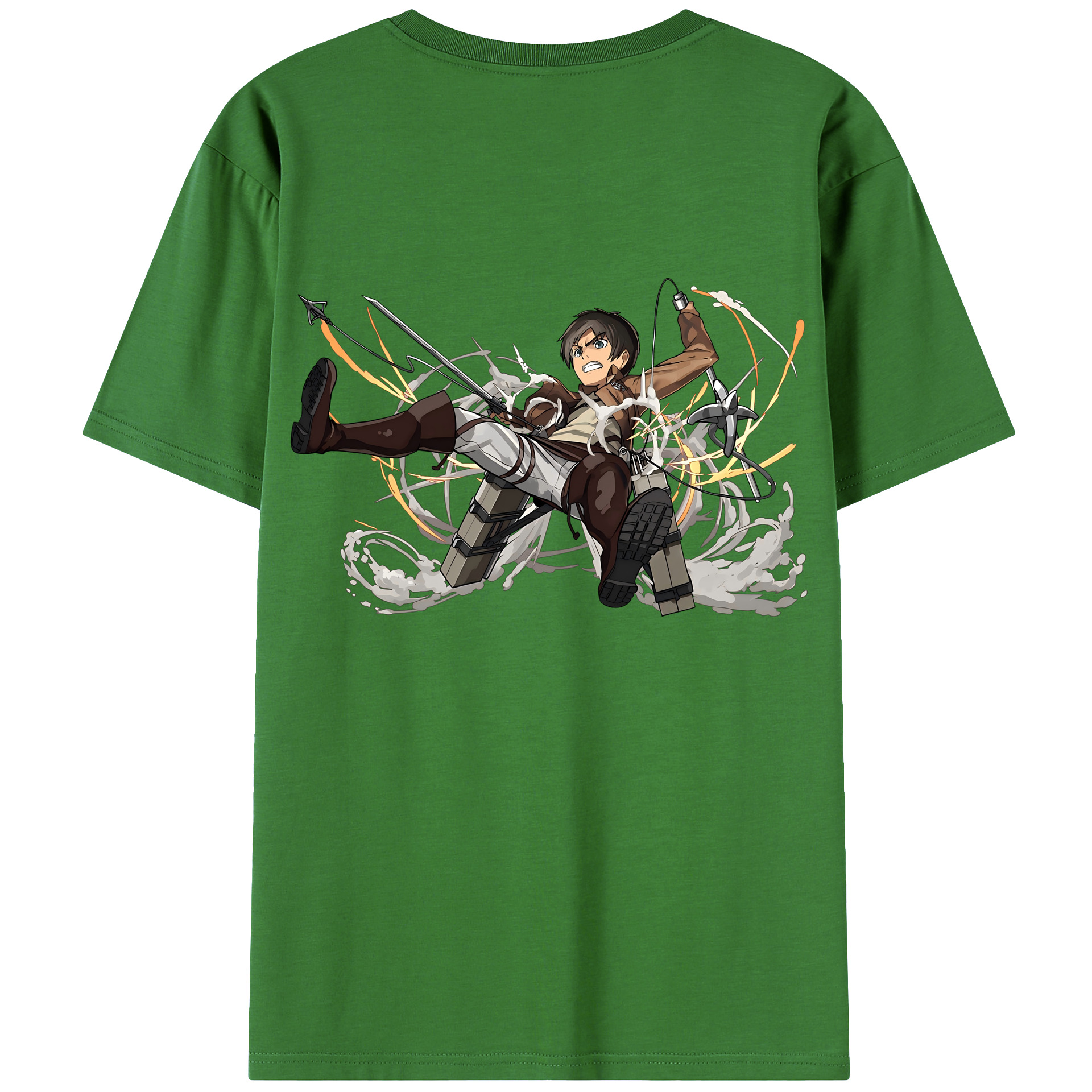 （画像用） 進撃の巨人 エレン･イェーガー Attack on Titan Eren Jäger レディース半袖Tシャツ(バックプリント)